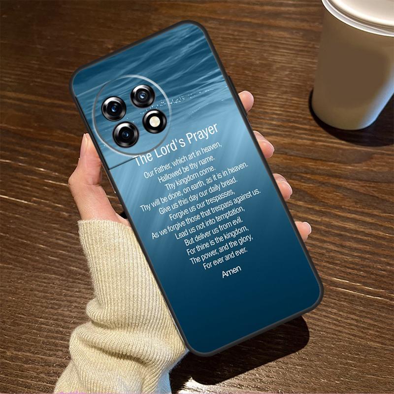 

Christianity Lord Prayer Case For OnePlus 10T 8T 10R 12R 13R 13s 13 12 11 9 10 Pro Nord CE 5 2 3 4 Lite N20 N30 Cover OnePlus Nord 2