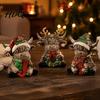 Decorative Ornaments for Workspace 3Pcs Christmas Highland Cow Figurine Resin Yak Statues with JOY Letter Sign Small Bookshelf Farmhouse Tabletop