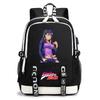 Anime JoJo Print Lightweight Student Backpack Casual Daypack for Teen Kids Junior School Bag