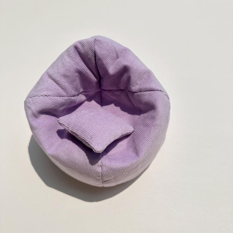 Pohovka pro panenku Labubu pro V1 V2 V3 17cm plyšovou panenku Sedátko DIY oděvní doplňky Roztomilá mini pohovka Dětská hračka Dárek k narozeninám