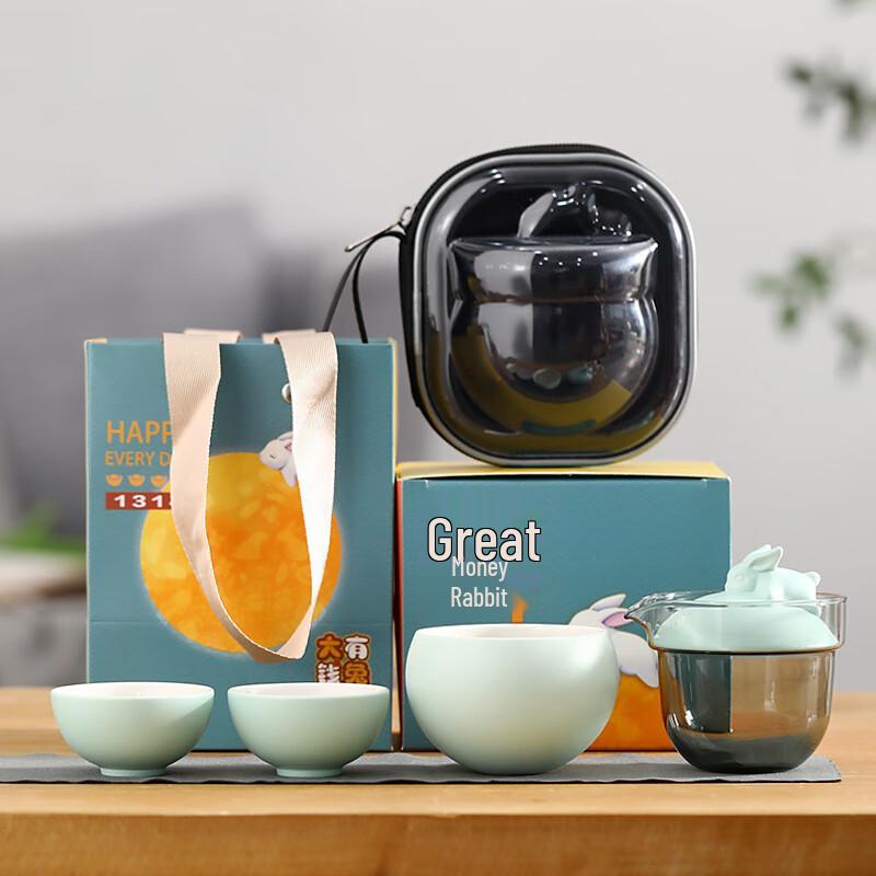 

Portable Ceramic Kung Fu Tea Set