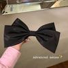 Extra Large Black Bow Hair Clip Women's 3D High-end Feel Spring Clip Hairpin Headwear Hair Accessories