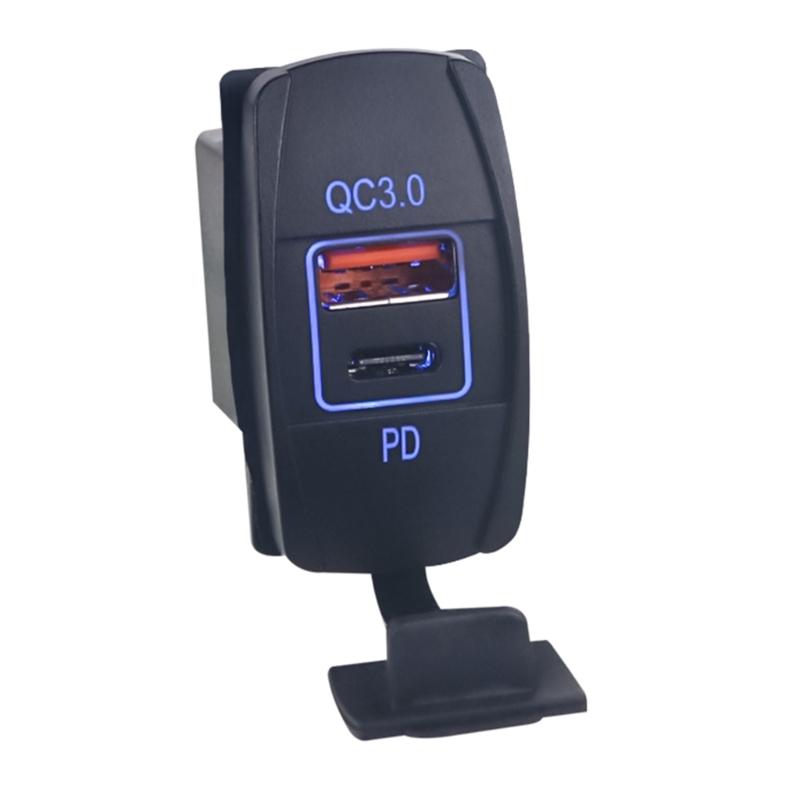 Car Chargers Marine Power Outlet 12V 24V Waterproof Adapter USB Charging Port