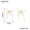 Pearl Tassel Bow Dangle Earrings - Sweet, Versatile Luxury