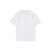 Li Ning T Shirts Unisex White Crew Neck Moderate Straight Fit AHSR737-1