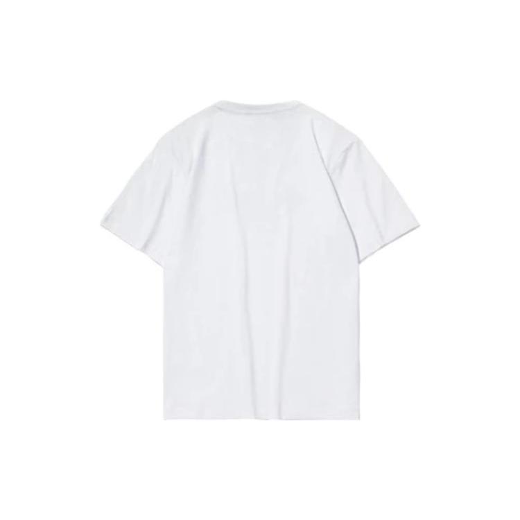 Li Ning T Shirts Unisex White Crew Neck Moderate Straight Fit AHSR737-1
