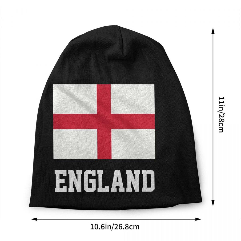England Flag Skullies Beanies Caps Unisex Women Unisex Outdoor Winter Warm Knit Hat Adult UK Union Jack British Proud Bonnet Hats