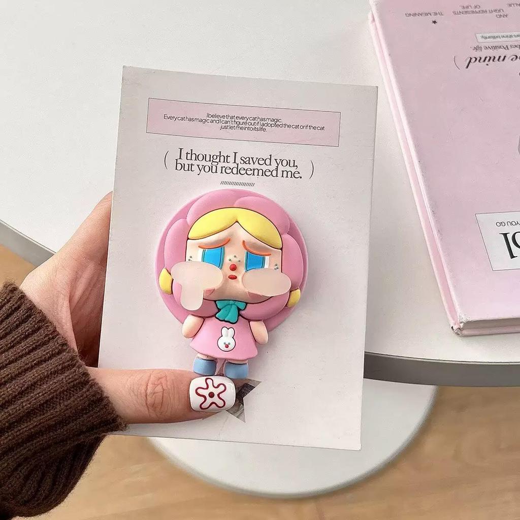 3D Silicone Cartoon Crying Star Mobile Phone Stand & Retractable Airbag Holder