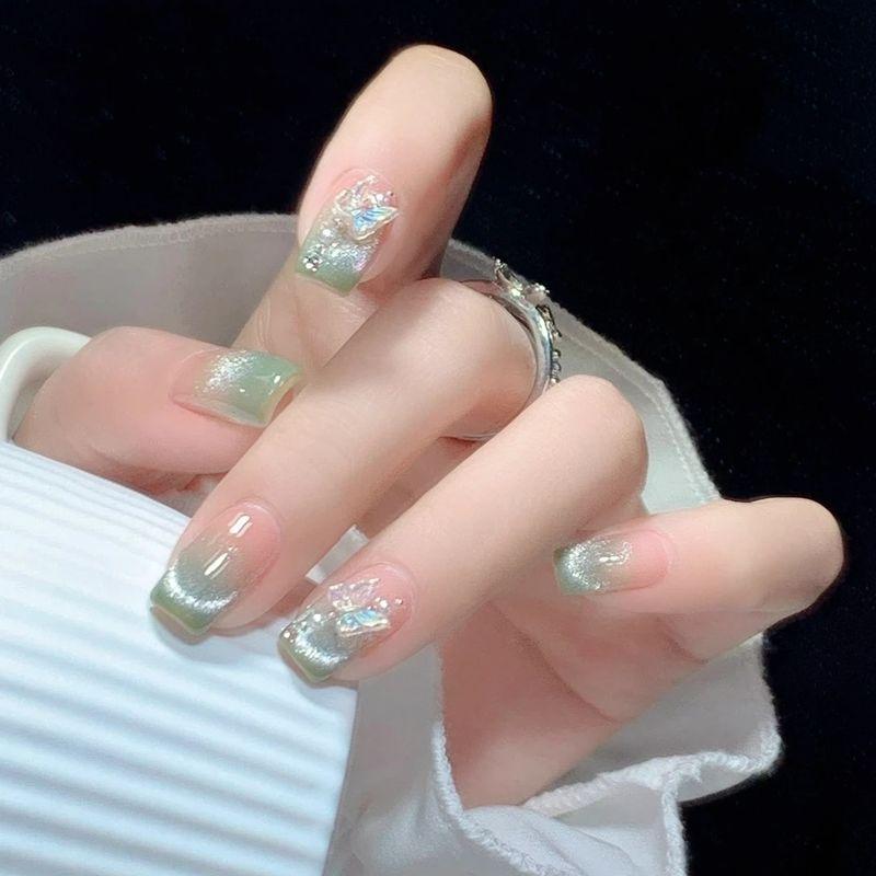 

Wear Nail Nude Color Rhinestone Crystal Cat s Eye Bridal Manicure m Chinese Wizard of Oz