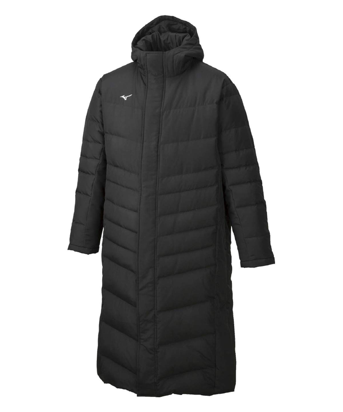 

Mizuno Training Wear Long Down Slim Size L Size L to Japanese size Men s Coat, Water-Repellent, Fit, Black, (32ME9550), (equivalent L) чорний