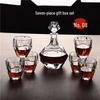 ZISIZ 7-Piece Glass Decanter & Beer Glass Set