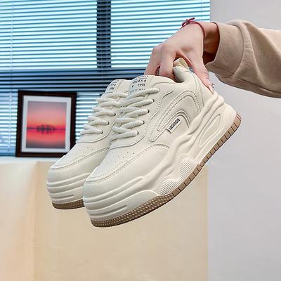 2025 весна маленькие белые туфли новая корейская версия ins студентки увеличение роста платформа спортивные кеды повседневная обувь женская ZS261