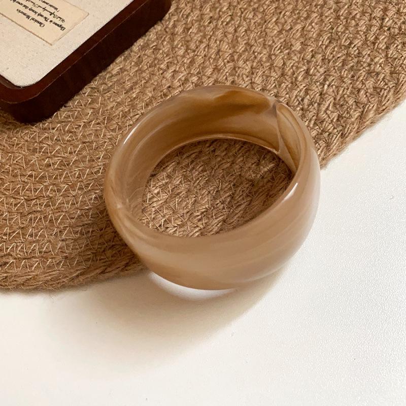 Europejski i Amerykański Akrylowy Geometryczny Okrągły Bransoletka - Luksusowa Wysokiej Klasy Przesadzona Biżuteria Ręczna