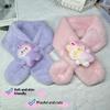 Cartoon Colorful Scarf Autumn and Winter Plush Baby Scarf Parent-child Imitation Rabbit Fur Children's Scarf