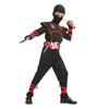 Boys Ninja Deluxe Costume for Kids with Weapon Accessories Kids Kung Fu Outfit Halloween Ideas Gifts with Bayonet Toys
