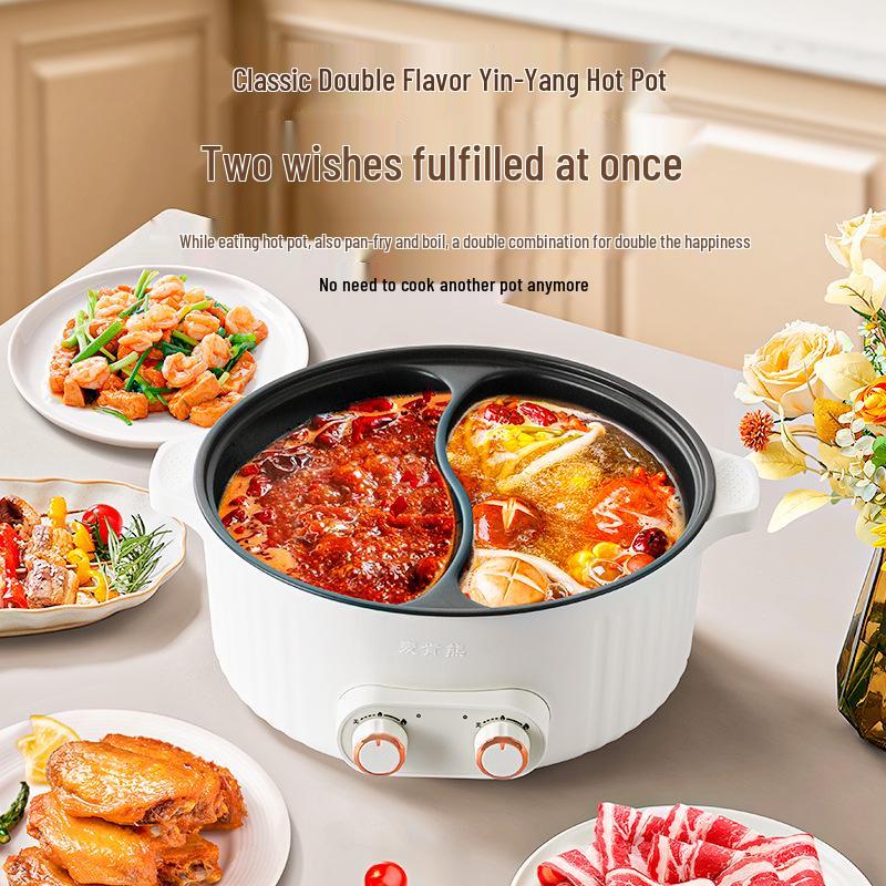 McKen Bear 7L Dual-Speed Electric Cooker with Multifunctional Yin-Yang Hot Pot