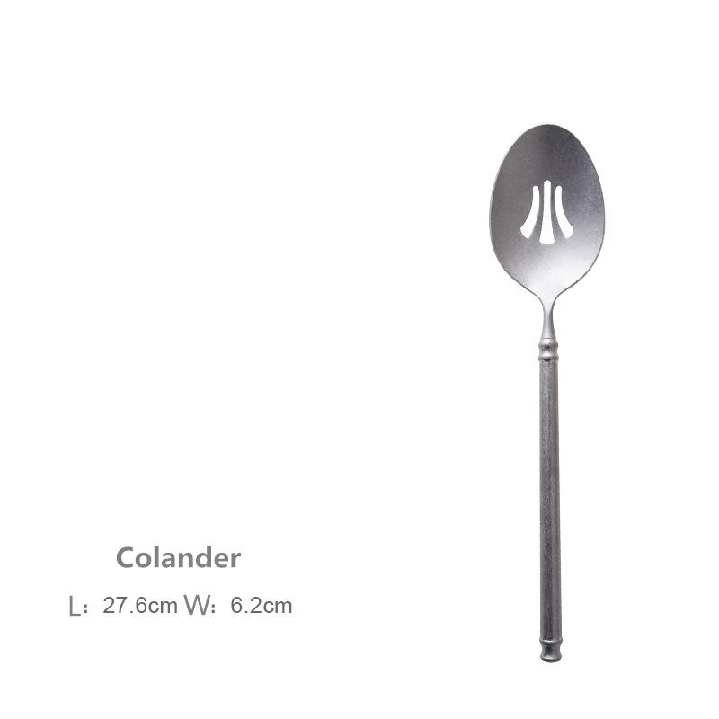 304 Edelstahl Ins Net Red Retro Messer und Gabel Besteckset, Westliches Essen Steakmesser und Löffel, Nordisches Besteckset