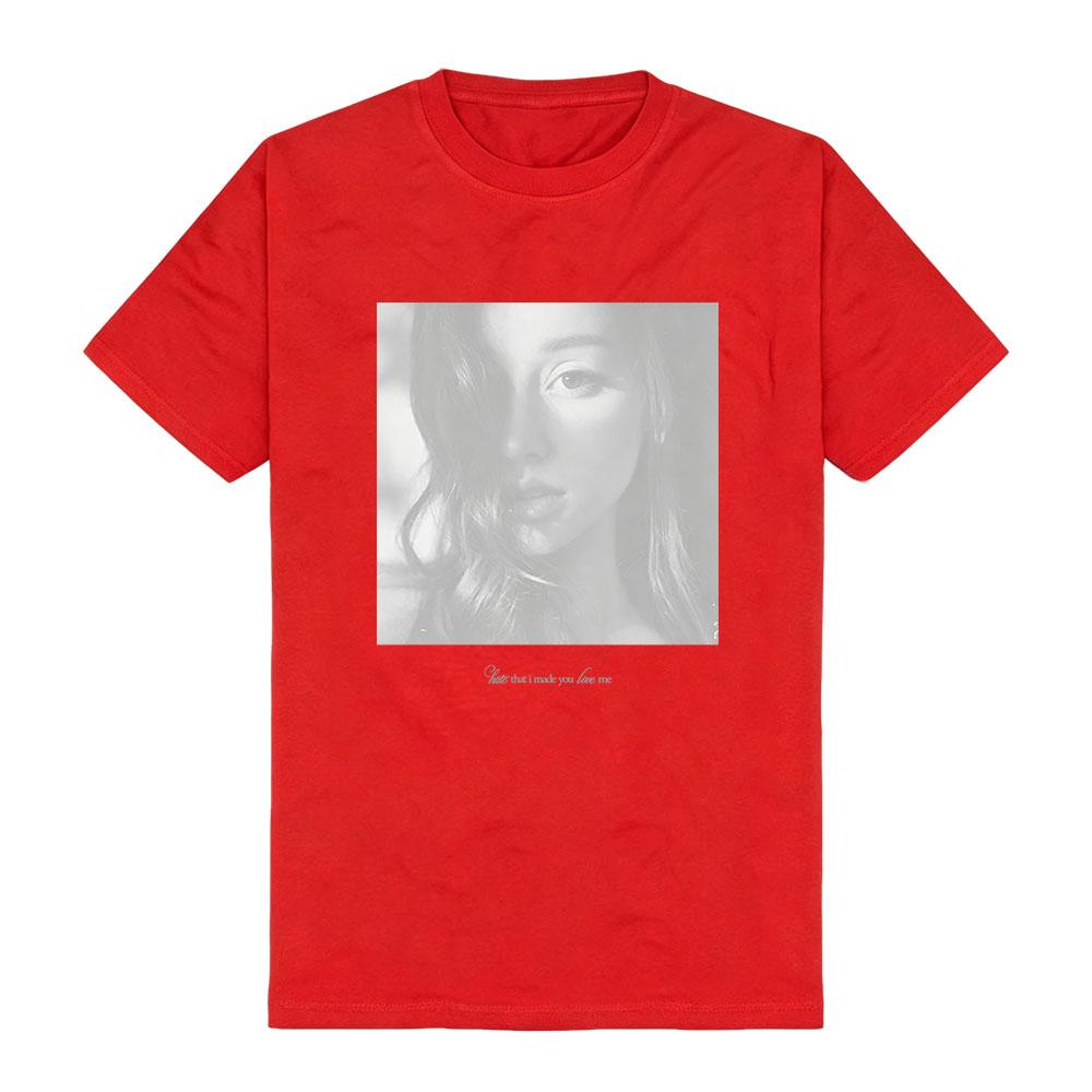 Hate That I Made You Love Me Photo T-shirt Ariana Grande Petal Flower Design Graphic Print Tees Short Sleeve Cotton Female Shirt