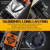 2Pcs H4 9003/HB2 Led Canbus Headlight Bulb 5800000LM High/Low Beam With Mini Projector Lens For Car Motorcycle 6500K White Lamps