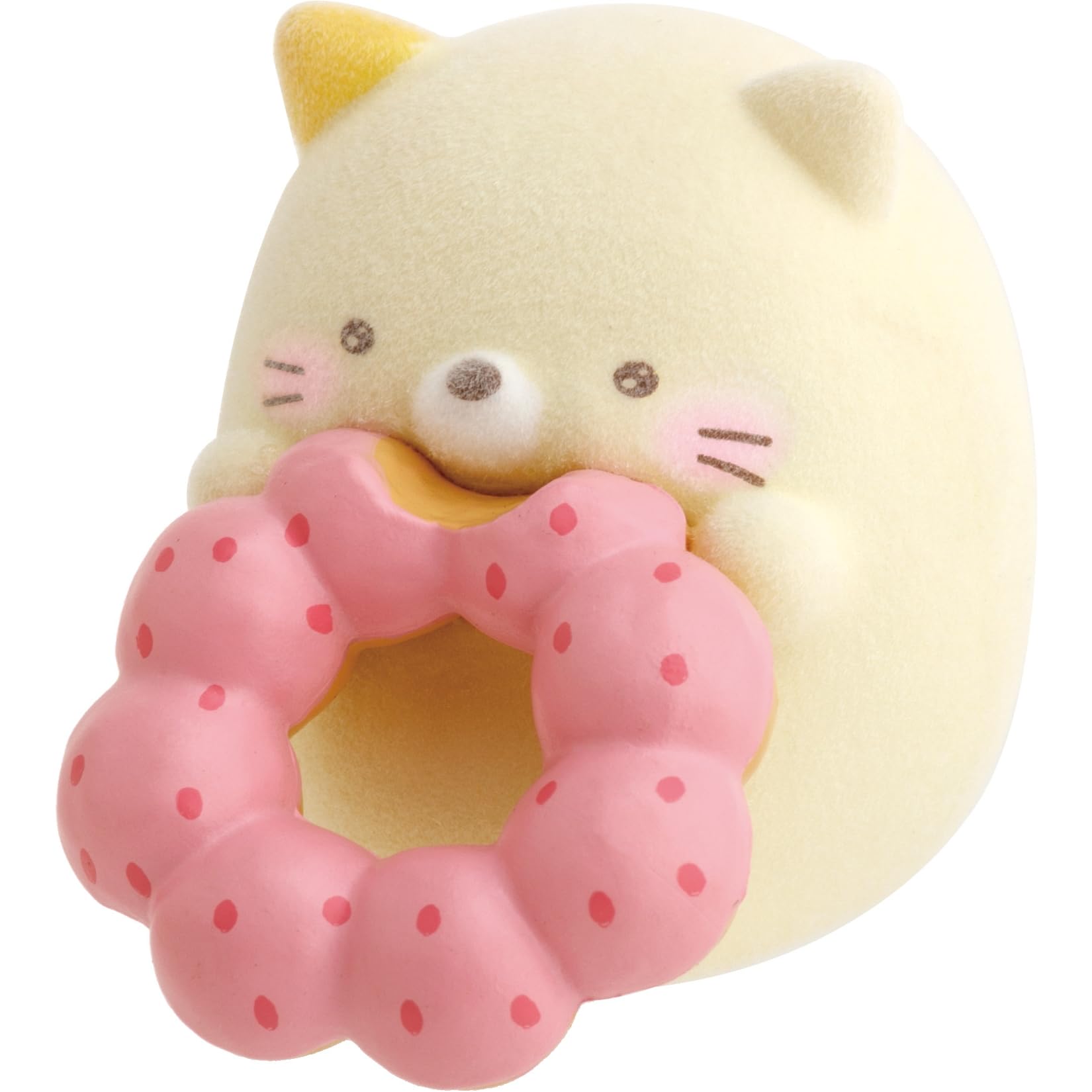 

Sumikko Gurashi Коллаборация с Mister Donut Маленький талисман Сумикко Кот Пон де Клубника AB20704 San-X