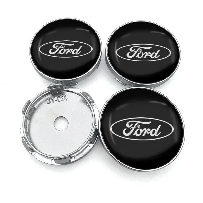 

Car Sticker 2026 Ford 2025 Hot 4Pcs Car Wheel Center Hub Center Cap Rim Hub Dustproof Cover Emblem For Ford Mustang FIESTA Focus