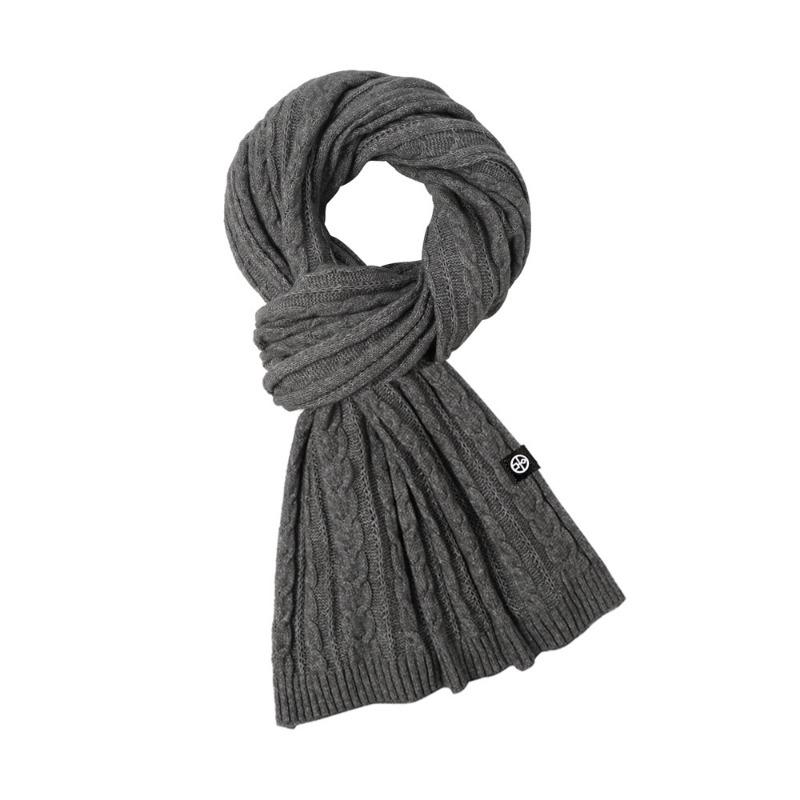 Winterschal für Damen, warm, gestrickt, dick, weich, elastisch, Schals mit verdrehter Textur, breit, lang, winddicht, Nackenschutz