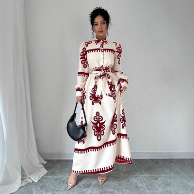 Langärmliges A-Linien-Kleid für Damen