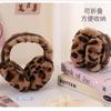 Fashion earmuffs autumn and winter women's ears warm leopard print plush warm windproof autumn and winter foldable thick earmuffs antifreeze
