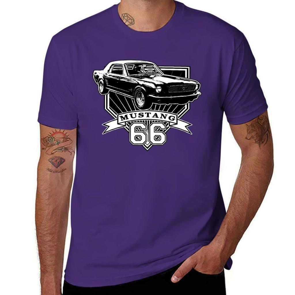 66 Mustang Coupe T-Shirt plus size tops sweat tshirts for men