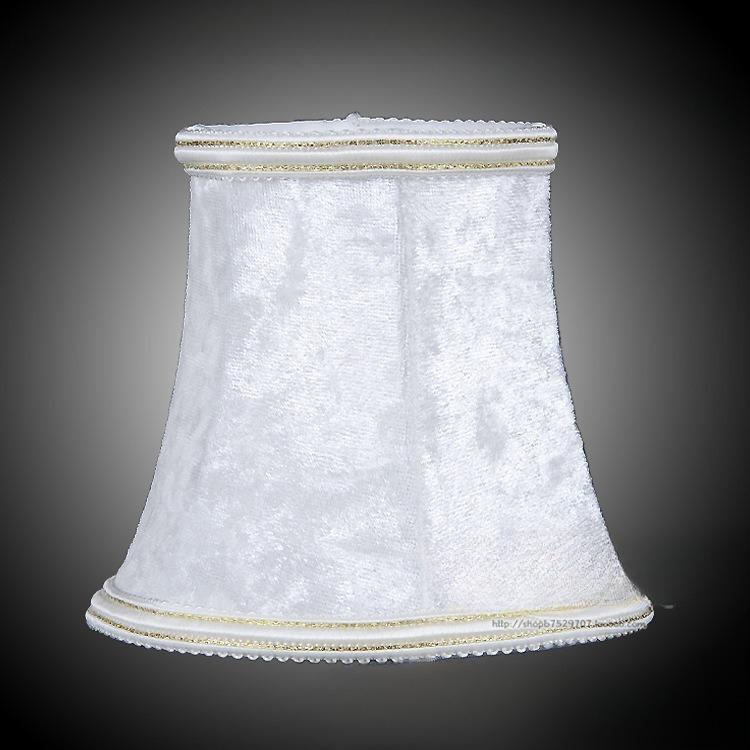 Vintage Small Lampshade Flannel Velvet Fabric Retro Chandelier Mini Lamp Shade Bedroom Lamp Chandelier Lampshades