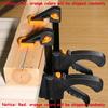 1 PCS Woodworking Work Bar 4'-16' F-Clamp Clip Set Hard Ratchet Release DIY Carpentry Hand Tool Light-Duty Woodworking