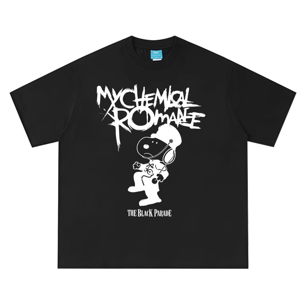 

The Black Parade Cartoon Dog T-shirts Rock Band My Chemical Romance T-shirt Men s Women Clothing Cotton Casual Oversized Y2K ... S