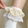 Ruffle Lolita Socks Lolita JK Sweet Girl Sock Cute Women's Mid-calf Socks  Students