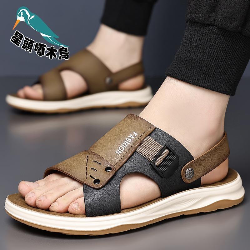 Sandals men's summer wear 2025 new non-slip, wear-resistant and deodorant dual-purpose driving casual sandals