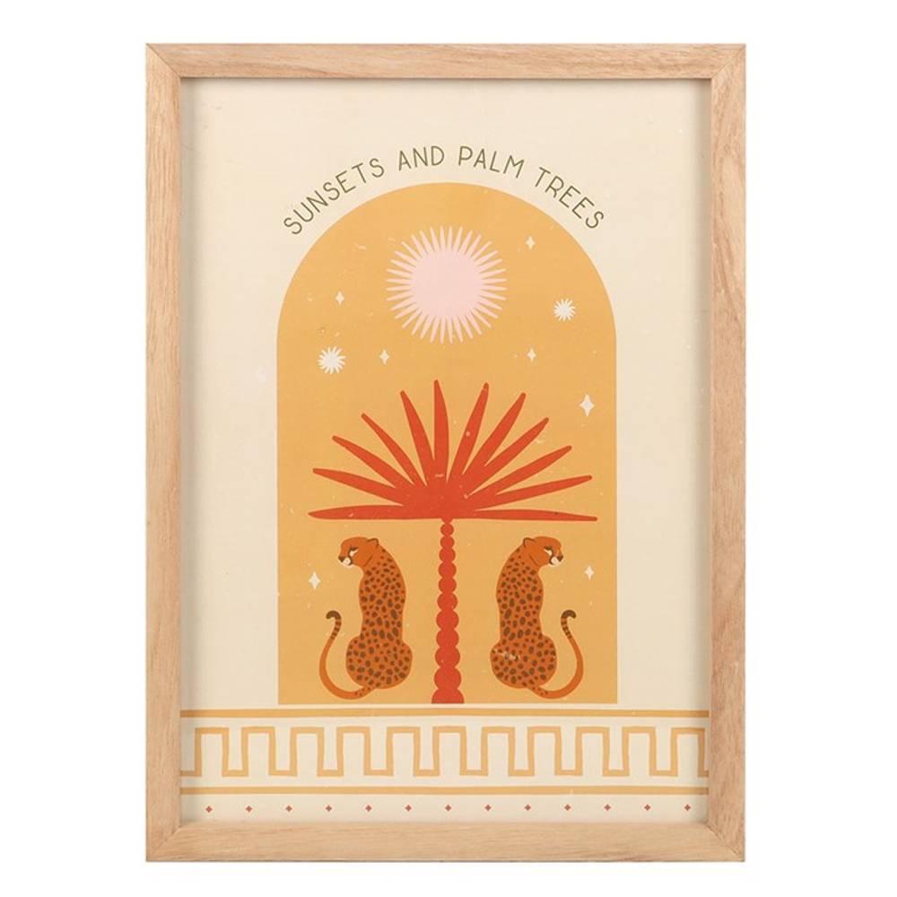 Something Different Leopard Palm Framed Poster