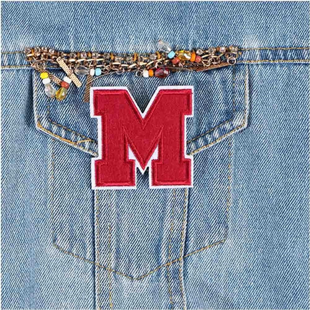 Sew on Crafts Decoration Apparel Iron-on A-Z Sewing Fabric English Alphabet Applique Patches Letter Patches Clothes Embroidery