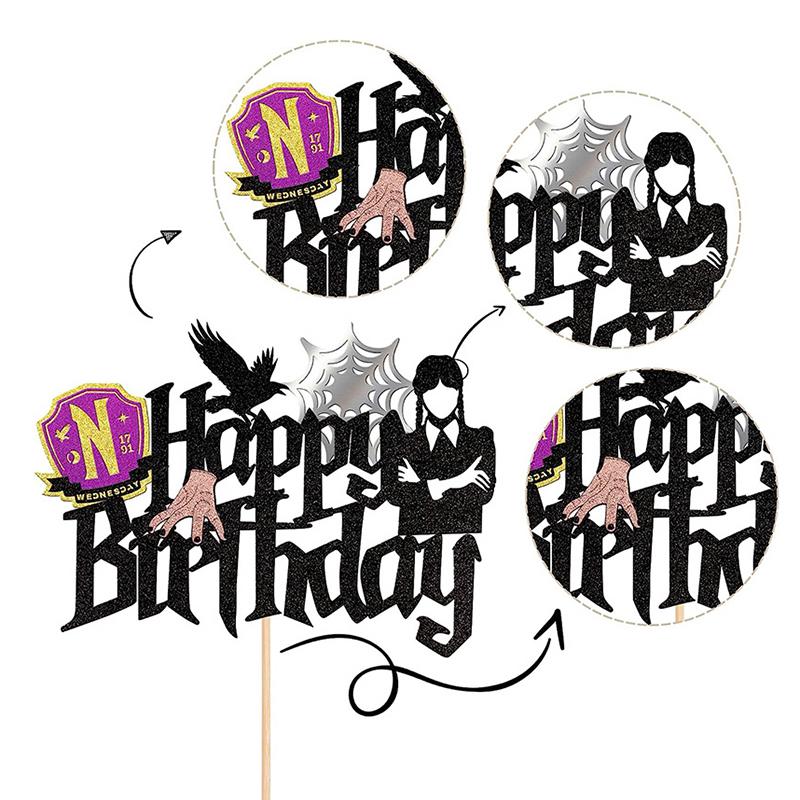 

Halloween Cake Topper Ghost Hand Spider Web Kids Happy Birthday Party Baby Shower Baking Cake Dessert Diy Decor