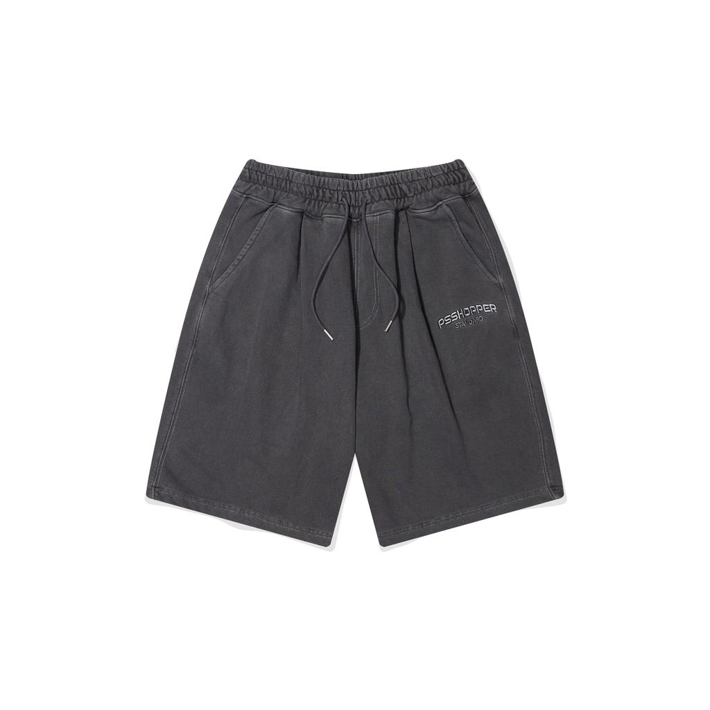 PSSHOPPER Original Pigment Washed Shorts [Dark Gray]