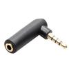 Wearproof 90 Degree Right Angle 3.5mm Angle Male To Female Headphone Adapter