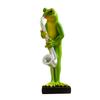 Musical Instrument Frog Figurine Cello Violin Saxophone Bass Frog Statue Resin Sculpture