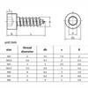 10/50X M2 M2.6 M3 M3.5 M4 M5 M6 Black Carbon 304 Stainless Steel Allen Hex Hexagon Socket Cap Round Head Wood Self Tapping Screw