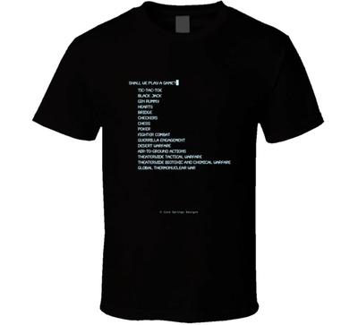Wollen wir ein Spiel spielen? Globaler Thermonuklearer Kriegsspiel Lustiges Premium Geschenk T-Shirt