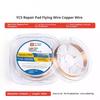 1Pc Copper Link Jumper Wire Roll, 0.04mmX100m, Non-Insulated, for Mobile PCB Motherboard Repair Welding