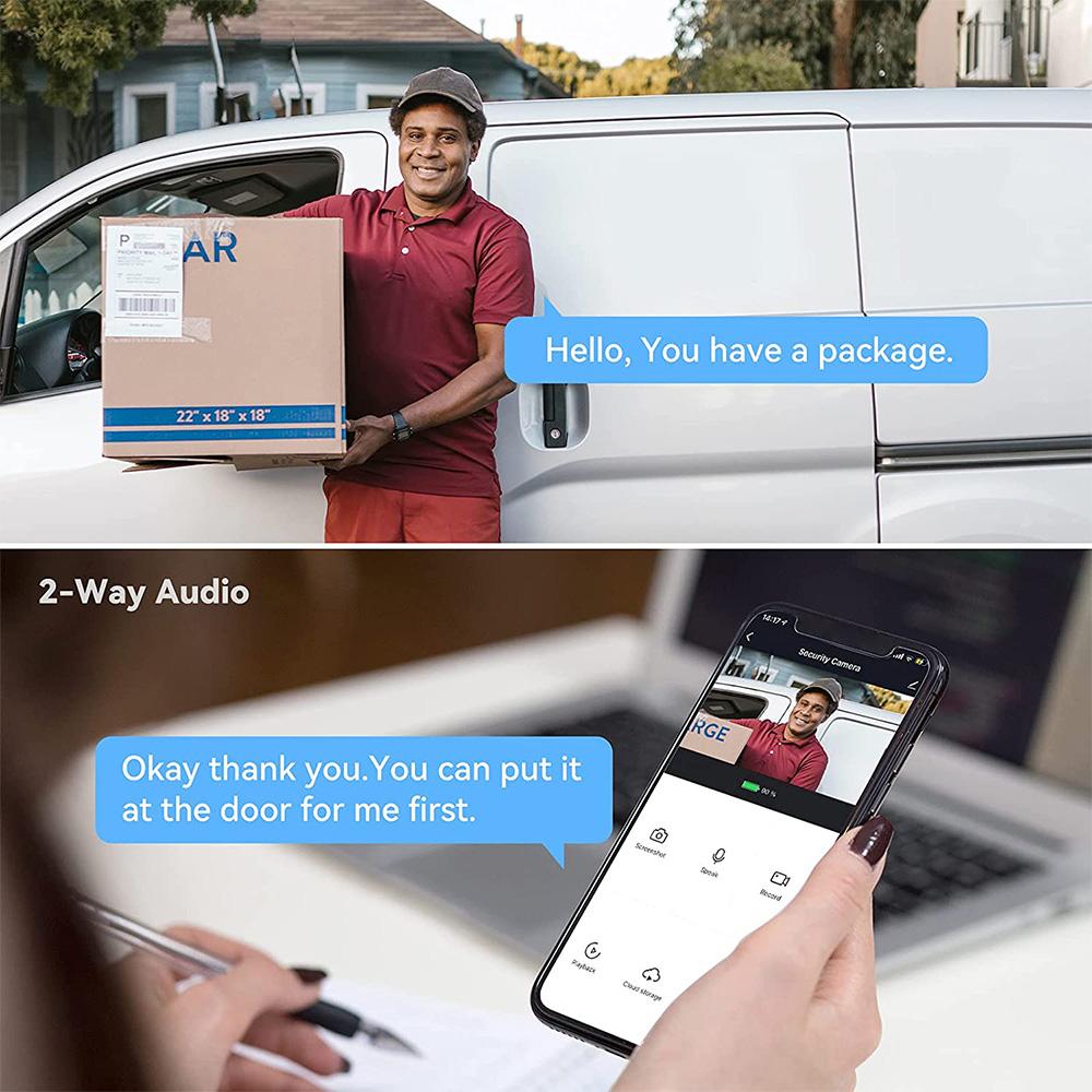 WiFi Video Doorbell for Apartment Peephole Camera 4.3-inch Color Display Screen Motion Detection Alarm Camera HD Night Vision