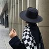 WTEMPO Retro Elegant Large Bucket Performance Hats Women Autumn Winter Stylish Versatile Warm Office Ladies Solid Color Commuting Fedoras
