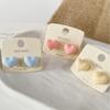 Sweet Dopamine Colorful Heart Stud Earrings: Elegant, Simple, Versatile Accessory for Ladies