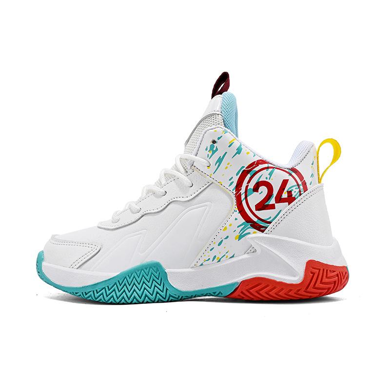 

Children s basketball shoes, four-season children s breathable mesh sports shoes, friction sound leather surface, middle-aged and older children s 40