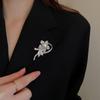 Luxury Yellow Enamel Sunflower Brooches For Women Rhinestone Plant Daisy Moon Flower Lapel Pins Clothes Badge Gorgeous Jewelry