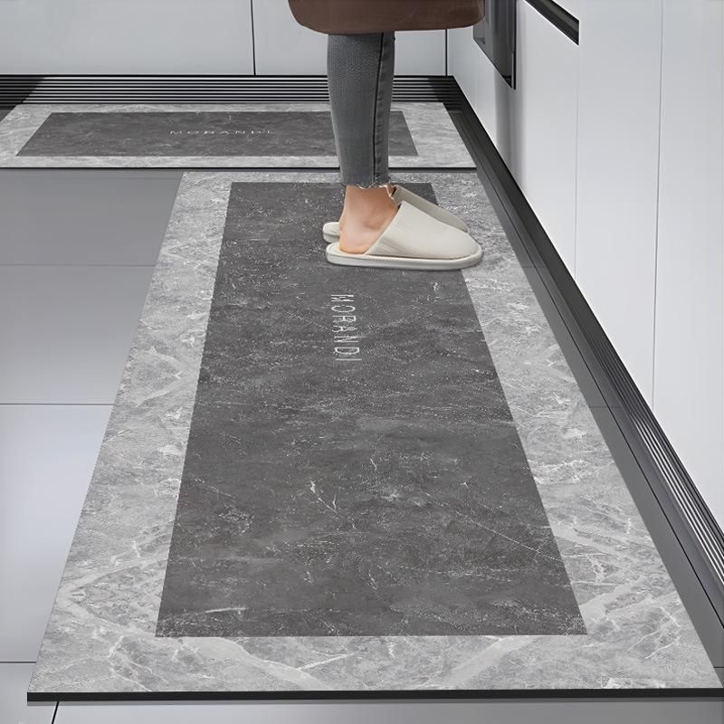 Simple Style Dirt-Resistant, Anti-Slip Kitchen Mat - Water-Absorbing Entrance and Floor Carpet