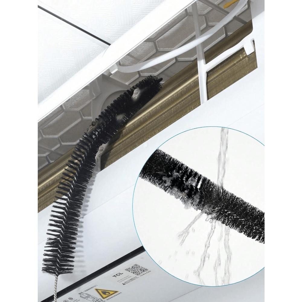 1 Pack Dryer Vent Cleaner Kit Dryer Lint Brush Vent Cleaner Long Flexible Refrigerator Dryer Lint Vent Trap Brush Gas Electric Fire Prevention Exhaust